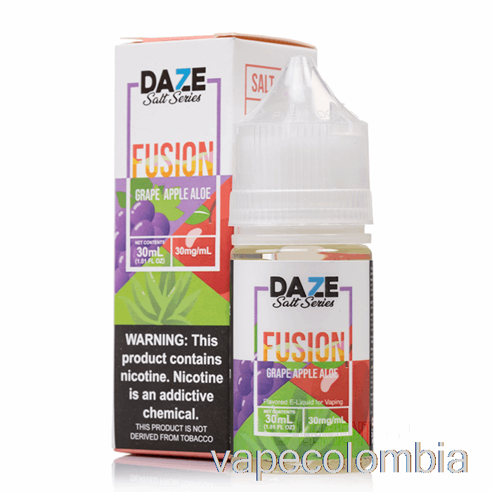 Vape Kit Completo Aloe Manzana Uva - 7 Daze Fusion Salt - 30ml 30mg